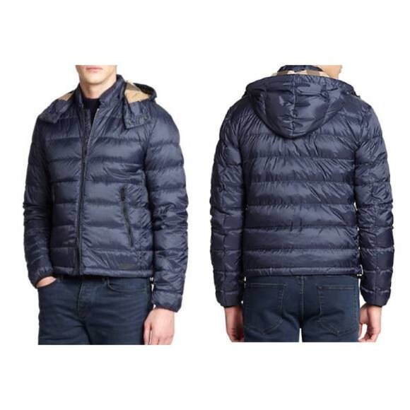 Burberry Brit Mitchson Navy Blue Down-Filled Puffer Jacket - Picture 1 of 16